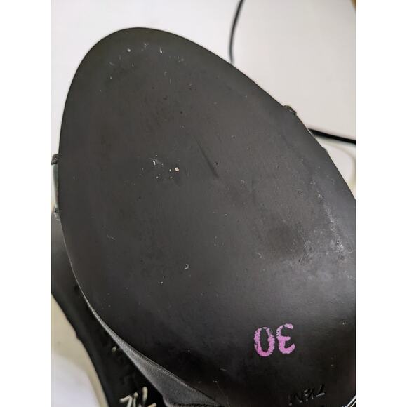 L.A.M.B. Bambi Gwen Stefani Heels Sandals Shoes Size 7.5 7 1/2 Leather Strappy - Picture 9 of 11